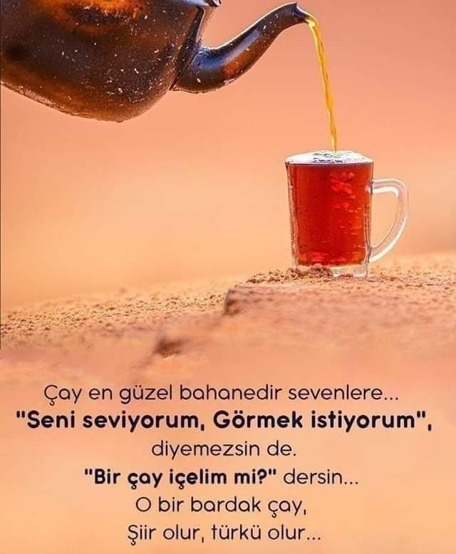 Bazen "seni seviyorum"
diyemez insan;
"Dikkat et kendine" der,
"Fazla yorma kendini" der
"Hava soğuk, sıkı giyin" der,
"Hız yapma, dikkatli git" der,
"Gidince beni ara" der,
"Geç yatma,
erken kalkacaksın" der,
Der, der durur.......

Can YÜCEL