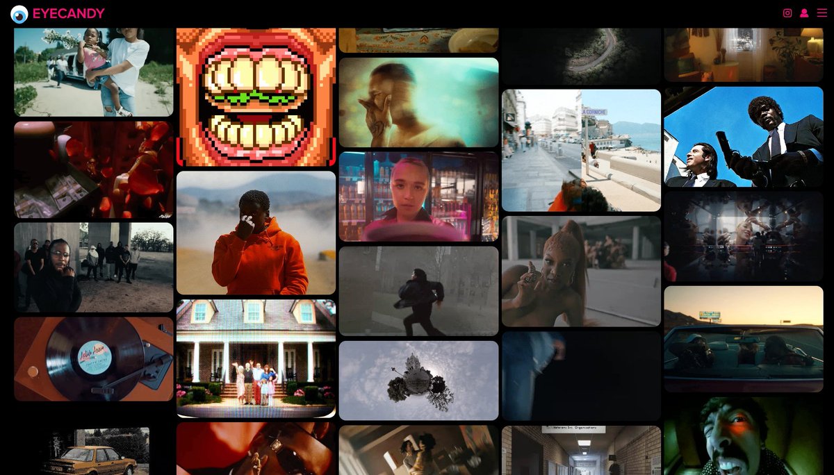 4. EyeCannndy

This website it's a game changer for not only Video Editors but filmmakers as well.

Have you ever seen a specific effect, transition, or style that you really like but don't know its name, so you can't actually search for a Tutorial online?

Here, you will find