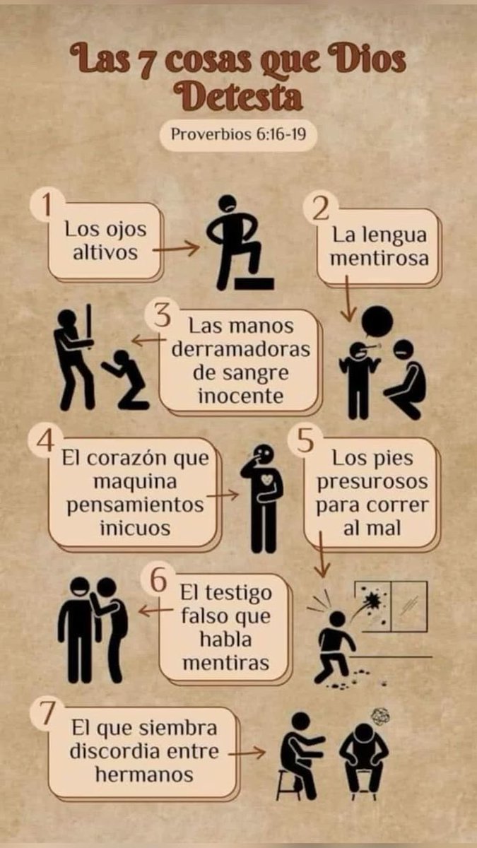 PJulianMusa's tweet image. ¡Cosas que Dios aborrece! #Biblia 📖
