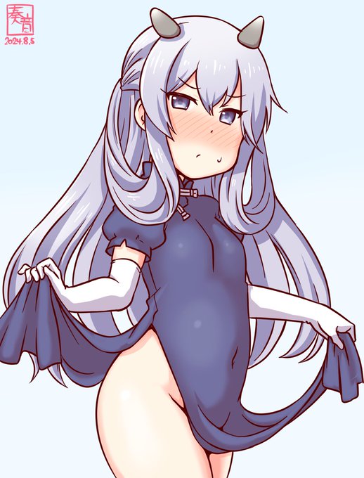 「…やりたいです。何すれば、いい?」

#艦これ版真剣お絵描き60分一本勝負_20240805
#伊203 