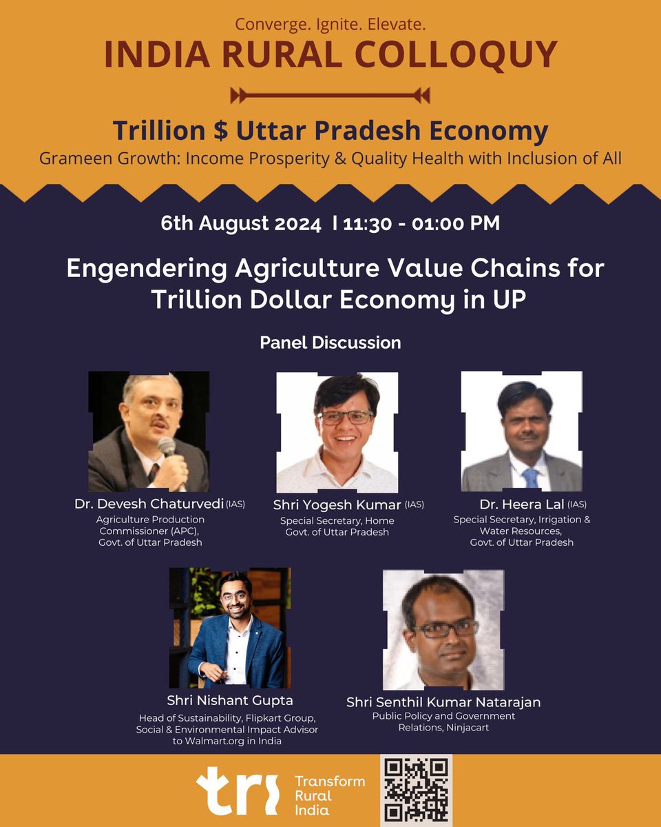 TRIFoundation's tweet photo. 📣 Lucknow, Uttar Pradesh I India Rural Colloquy 2024 

We are all geared up to launch into day 6 of the India Rural Colloquy 2024 at #Lucknow, #UttarPradesh with our esteemed panel of speakers.

Tune in to the live sessions 11:00 AM onwards

🔗 https://t.co/kX1QDOLkhP

For more details on the discussion, visit https://t.co/30rGnFeXT3

#IndiaRuralColloquy #IndiaRuralColloquy2024 #TransformRuralIndia #RuralRenaissance #RuralIndia #UttarPradesh #UttarPradeshGrowth #UPNews #UPEconomy #UttarPradeshEconomy