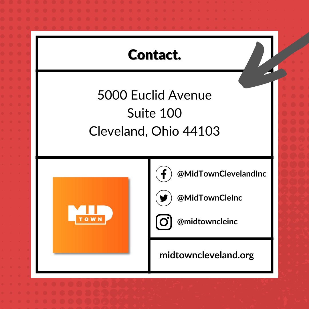 CLEVotes's tweet image. We&apos;re introducing our #ECEF Grantee 🎉

@MidTownCleInc&apos;s mission is to leverage the #MidTown neighborhood&apos;s diverse assets to develop a dynamic neighborhood that unites Downtown and University Circle.

Stay tuned as we highlight our Equitable Civic Engagement Fund grantees!