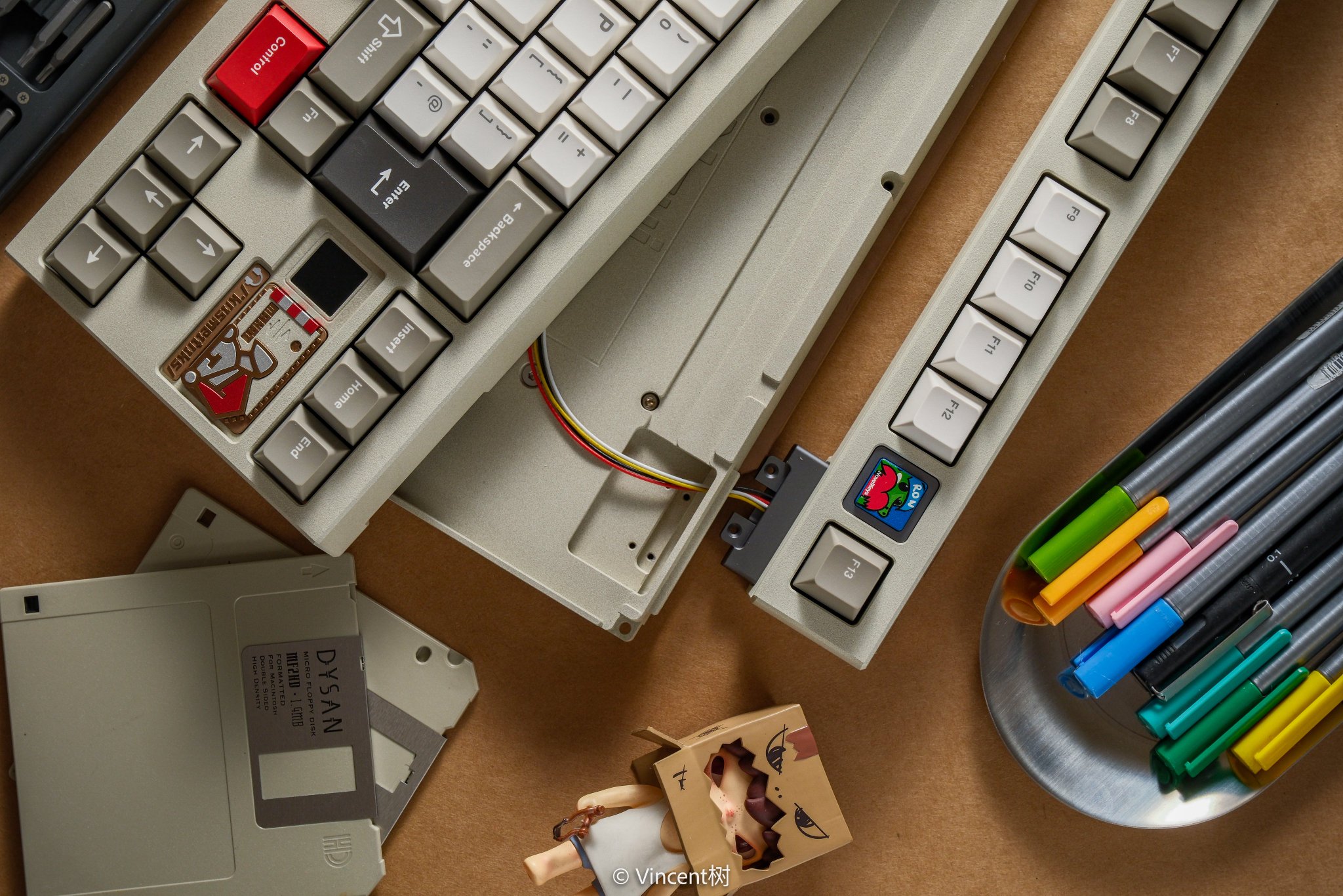 Matrix navi70+Xmas+gator 赤セット自作キーボード