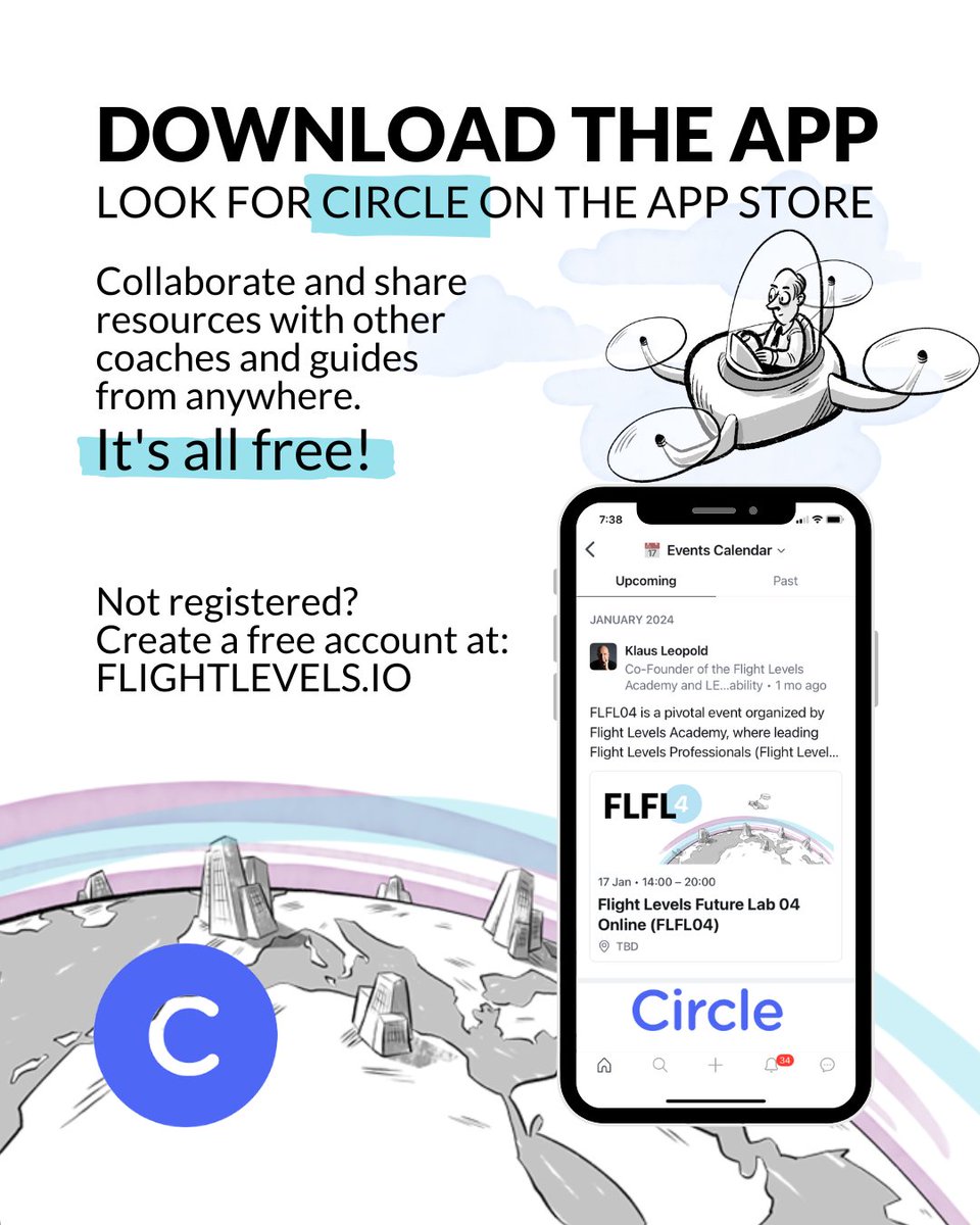 All your creativity, contacts, and resources, anywhere.

Create your free account at: 
loom.ly/6mUPaMY

And download the app CIRCLE at your app store.

✈️ Let’s meet inside!

#FlightLevels #Circle #FlightLevelsApp