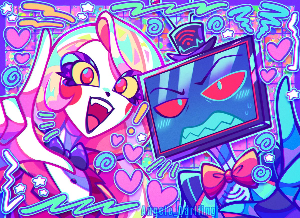 Angele_Darliing's tweet photo. Silly hours!💙❤️
#staticbelle #HazbinHotelFanart #HazbinHotel #HazbinHotelCharlie #HazbinHotelVox https://t.co/HxgtOBh6Tf