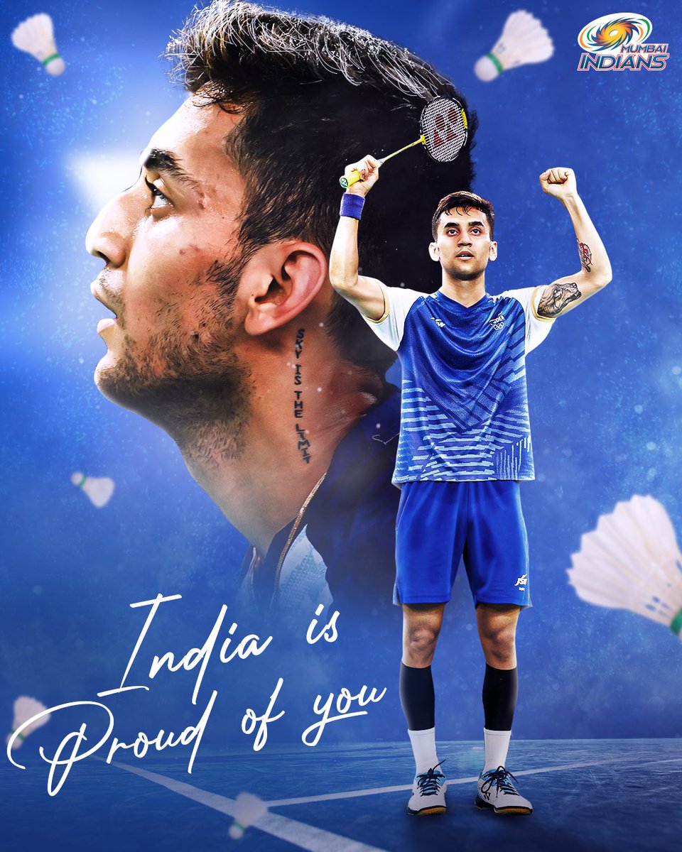 mipaltan's tweet photo. 𝗧𝗵𝗲 𝗙𝗶𝗴𝗵𝘁. 𝕋𝕙𝕖 𝔾𝕣𝕚𝕥. Chin up, Lakshya. You made 🇮🇳 proud.

#MumbaiMeriJaan #MumbaiIndians #Cheer4Bharat #WeAreTeamIndia #Paris2024 https://t.co/mOgAF9OjFV
