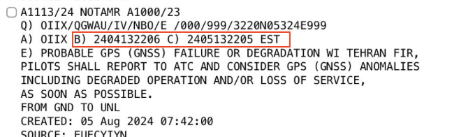 LehmannJJ's tweet photo. @NeverAgain1023 @sentdefender It's strange cause this NOTAM is for 24/04/13 - 24/05/13 but it was published today. Iran's denying they introduced any restrictions today. https://t.co/RmybIuzUBL