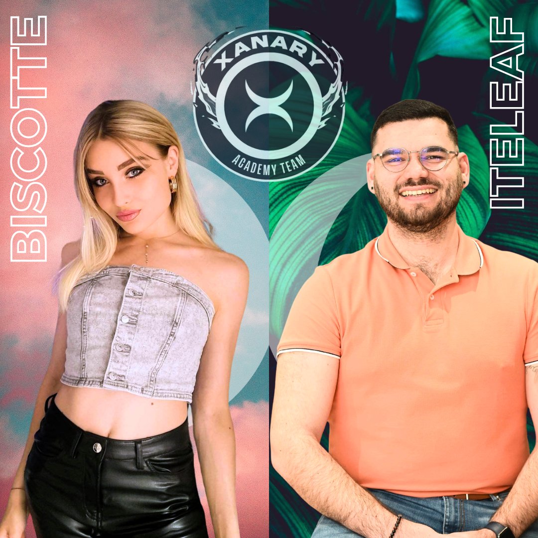 XanaryEsport's tweet photo. Bienvenue à @Mlle_Biscotte  et @Iteleaf_TFT , nos premiers membres du pôle académie #TFT Xanary ! 👋

Nous les coacherons tout au long du set 12 pour atteindre leurs objectifs in-game. 

Suivez-les sur Twitch🎙️: 
🔗https://t.co/zbdUgQ8gxa 
🔗 https://t.co/MaWtrUlJHN https://t.co/dd6e5wwRHX
