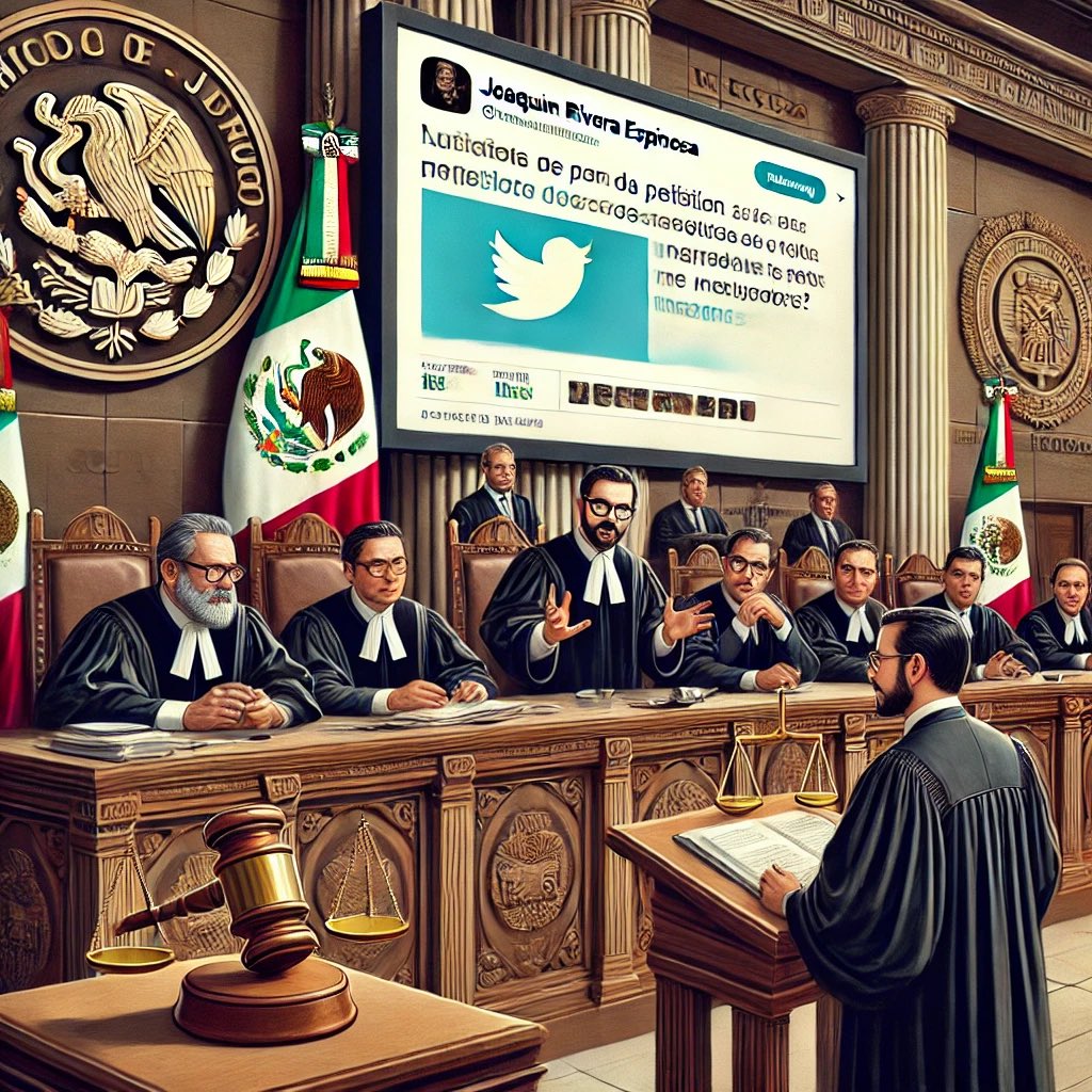 JoseMarioMX's tweet photo. Hoy les traigo un caso crucial sobre el #DerechoDePetición en la era digital. 🚀 El amparo en revisión 245/2022 de Joaquín Rivera Espinosa vs. Ayuntamiento de Guadalajara, ¿pueden las peticiones en #Twitter tener validez constitucional? ¡Vamos paso a paso! 🧵👇

1️⃣ Contexto: Joaquín solicitó información y acciones administrativas al Ayuntamiento de Guadalajara vía Twitter, como inspecciones y presupuesto para una obra. Al no recibir respuesta, promovió un juicio de amparo alegando violación a su derecho de petición (art. 8º Const.).

2️⃣ Primera Instancia: El juez negó el amparo. Argumentó que las peticiones en Twitter no cumplen los requisitos formales del derecho de petición, que exige ser por escrito y dirigidas formalmente a una autoridad. 

3️⃣ Recurso de Revisión: La @SCJN atrajo el caso por su importancia. ¿El derecho de petición debe adaptarse a los avances tecnológicos? 🤔

4️⃣ Problema Jurídico: La SCJN debía decidir si las peticiones en plataformas digitales como Twitter están protegidas por el artículo 8º constitucional, aun sin normativa específica de la autoridad.

5️⃣ Análisis de Fondo:
   - Historia: El derecho de petición tiene raíces antiguas y ha evolucionado con la sociedad. En México, está consagrado desde el Decreto Constitucional de 1814 hasta la Constitución de 1917.
   - Progresividad: La SCJN considera que el derecho de petición debe adaptarse a las nuevas tecnologías. Las solicitudes digitales son válidas si son pacíficas y respetuosas.

6️⃣ Argumentos del Quejoso: Joaquín argumentó que la interpretación debe ser progresiva, adaptándose a la era digital. La falta de respuesta del Ayuntamiento violó sus derechos constitucionales.

7️⃣ Decisión de la SCJN: Las peticiones en Twitter deben ser respondidas si cumplen con los requisitos de ser pacíficas y respetuosas. La SCJN ordenó al Ayuntamiento de Guadalajara responder a las solicitudes de Joaquín.

8️⃣ Impacto: Este caso es un precedente clave para el ejercicio de derechos en la era digital. Las autoridades deben adaptarse a los avances tecnológicos y reconocer las peticiones hechas a través de plataformas digitales. 🌐✨

9️⃣ Relevancia: Ahora, cualquier ciudadano puede realizar peticiones formales a través de redes sociales, garantizando un acceso más amplio y moderno a sus derechos. ¡La digitalización de los derechos humanos es una realidad! 💻⚖️

🔟Conclusión: Este fallo de la SCJN moderniza el ejercicio del derecho de petición en México, adaptándose a los tiempos y tecnologías actuales. Un gran paso hacia la protección de los derechos en la era digital. 🛡️📱

#DerechosHumanos #Tecnología #JusticiaDigital #SCJN