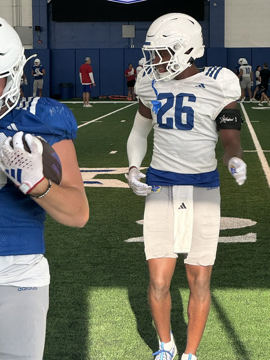 Yesterday, FR CB Jalen Todd credited his nutrition and work in the weight room with his jump from 160 when he arrived in the winter to 195 now. He also is healthy and feeling good after battling injuries his senior year of high school.