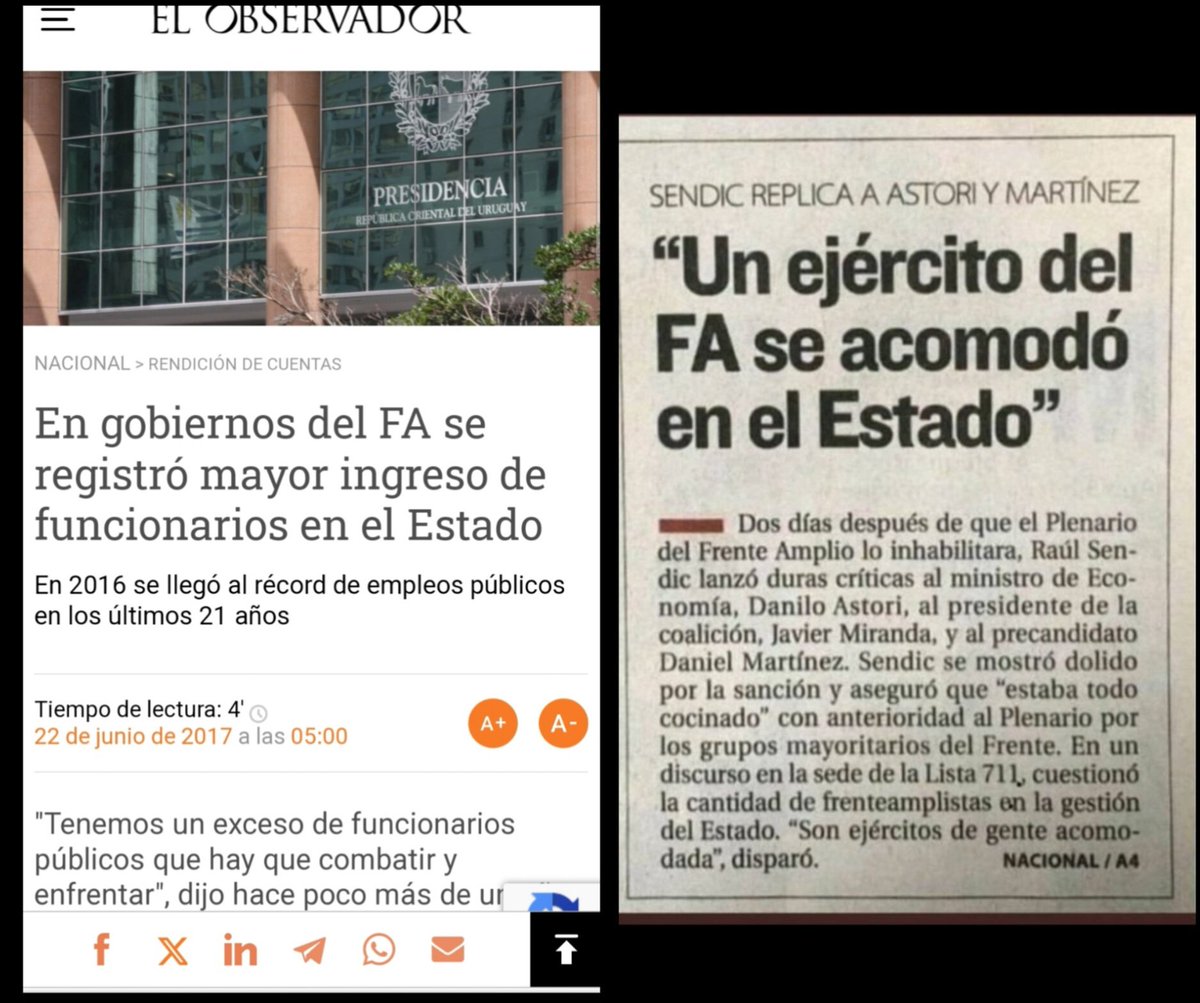 <a href="/ladiaria/">la diaria</a> Cuando vuelva el FA ( Frente Amplio) en algun momento.... los ingresos los aumenta enseguida  en 2 semanas jejeje #ZurdesPilles #AcomodandoMilitantesFA