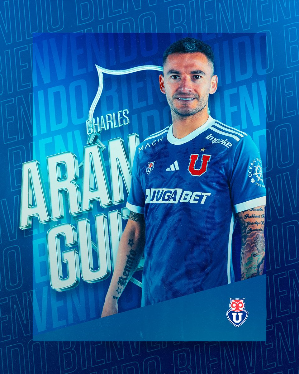 udechile's tweet image. Todo en su lugar. Ya es oficial: Charles Aránguiz es nuevamente jugador del Romántico Viajero 🤘🏼

Tras romperla por años en el extranjero, el oriundo de Puente Alto se puso la gloriosa y está listo para nuestros próximos desafíos.

Bienvenido, Charles querido 💙 @CharlesAranguiz