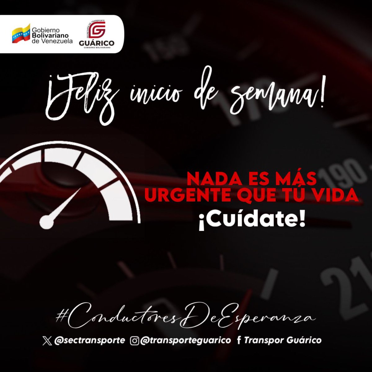 ¡Feliz inicio de semana! 🌟 

No dejes que la urgencia te haga olvidar lo más importante: ¡tu seguridad! Tómate un momento para respirar y disfrutar del camino. ❤️ 

#ConductoresDeEsperanza 
#TransporteGuárico