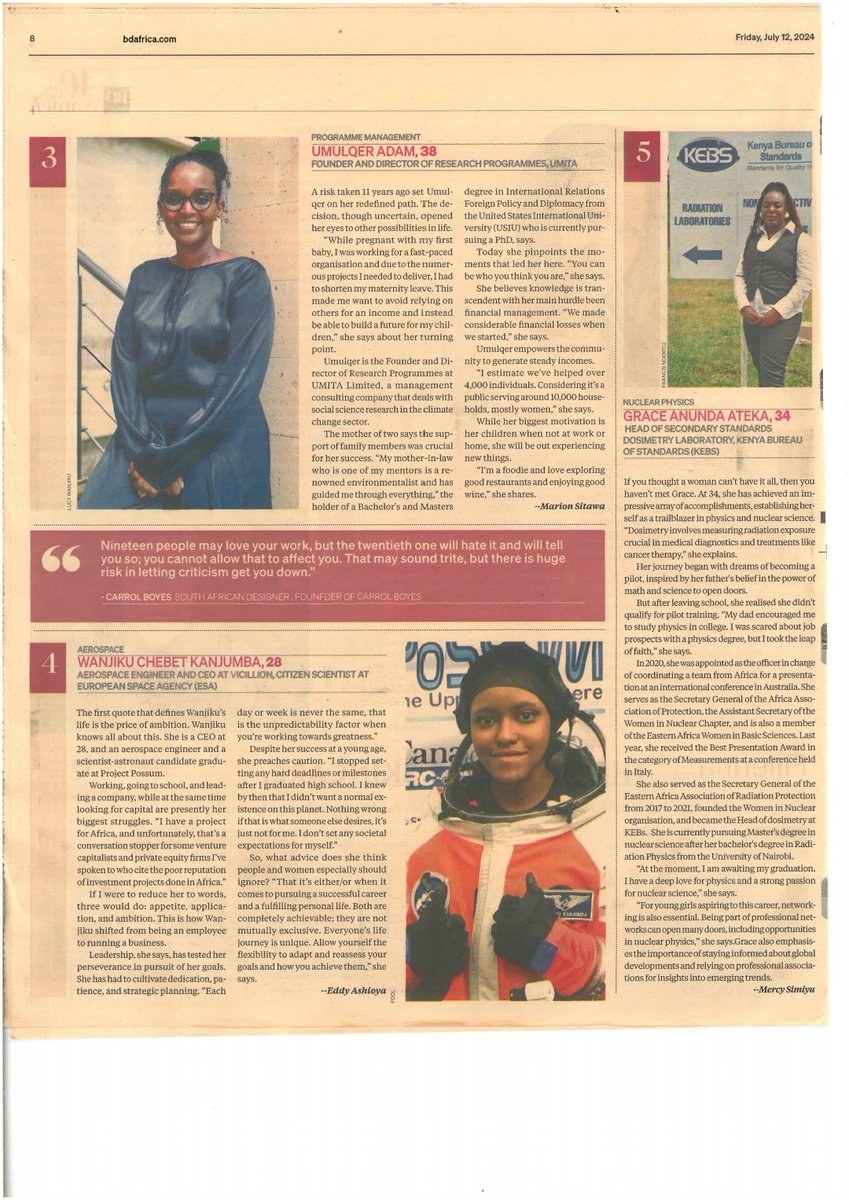 Women in Nuclear - WiN Kenya tweet media