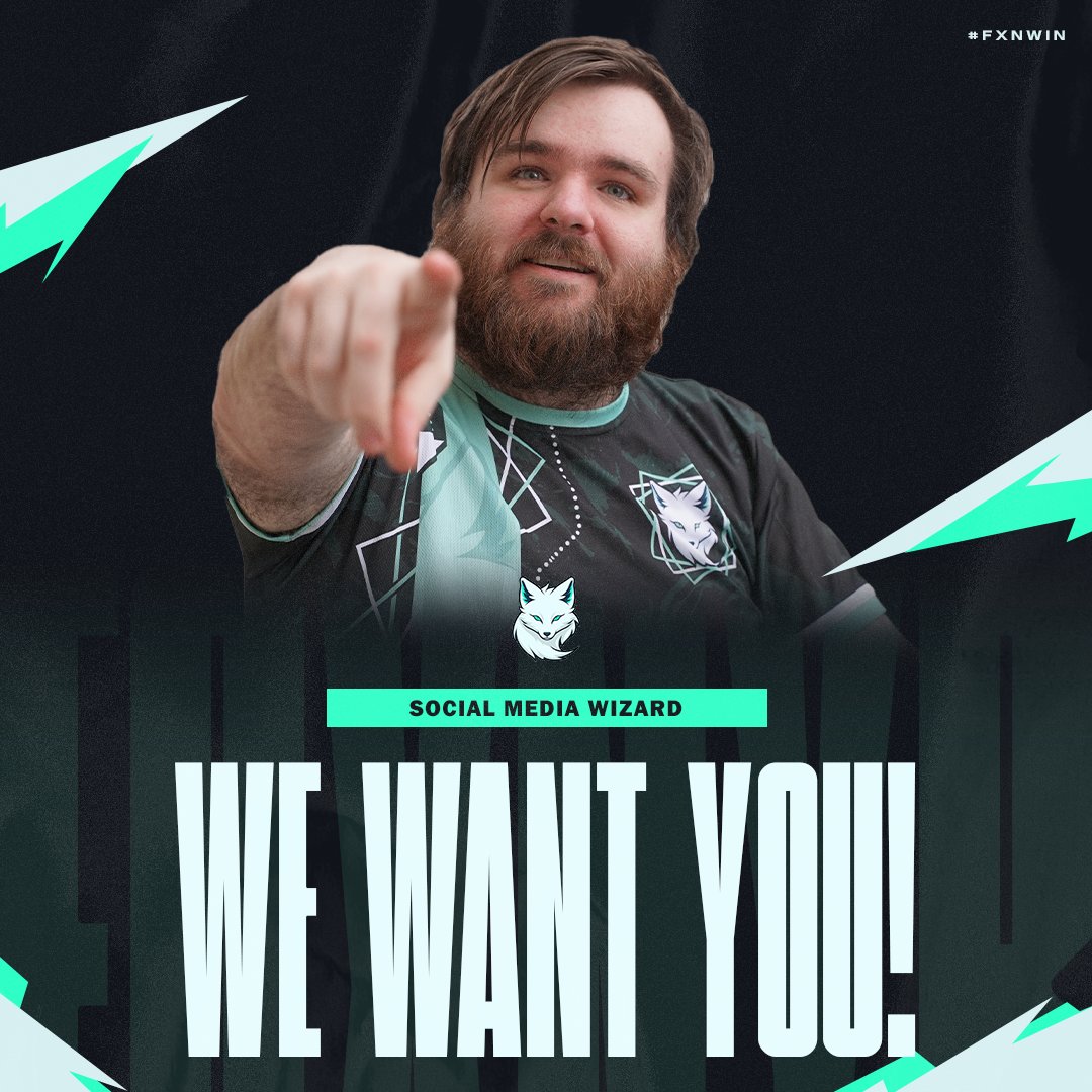 Are you also tired of getting the same "20 years of experience at 18 years old" reply! 😡

We are looking for aspiring social media managers <a href="/FoxnyrEsports/">Foxnyr</a> to join our team. 🦊

We can learn together, grow together, laugh together and celebrate our future successes! 😁