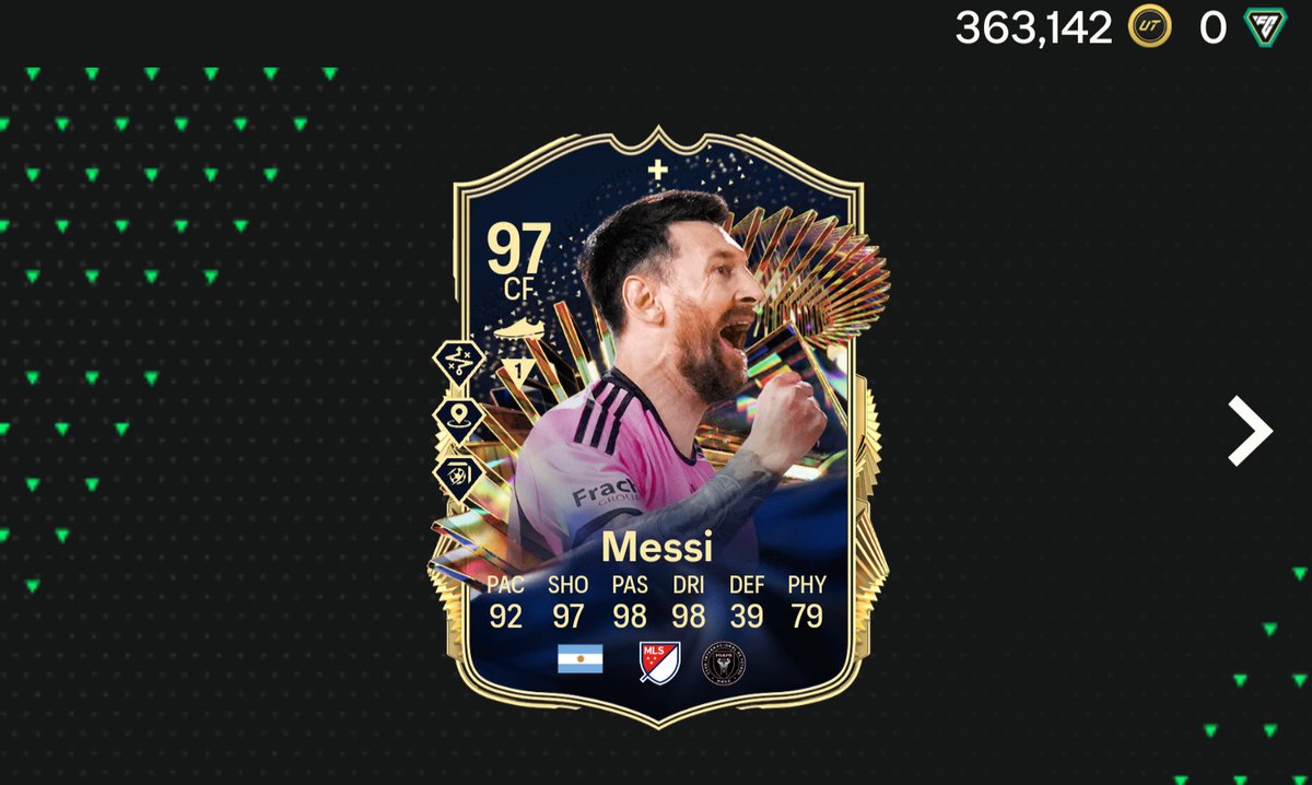 Rbaggio10CAT's tweet photo. TOTS+メッシ出た❗嬉しい。
#EASPORTSFC24 #PS5Share https://t.co/hOSxIUvXhk