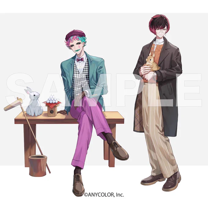 「にじさんじ×アニメイトカフェ」にて、ジョー・力一さん、エクス・アルビオさん、Ren Zottoさん、Ver Vermillionさんのイラストを担当させていただきました。よろしくお願いいたします。 