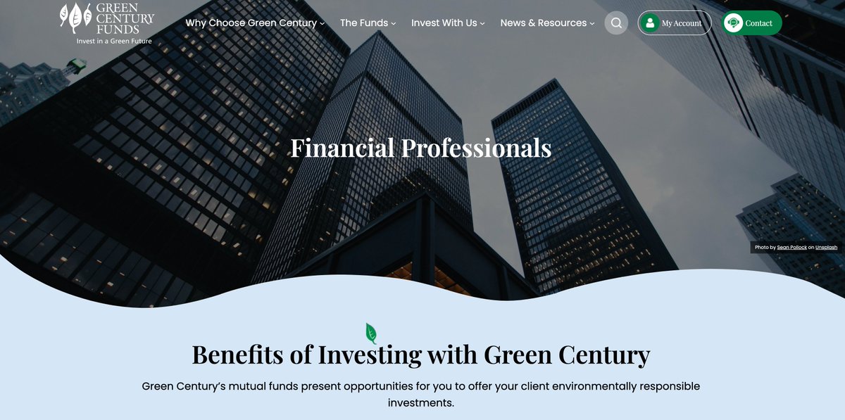 Green__Century's tweet photo. We are excited to announce the launch of Green Century Funds' new website! Align your values with your savings at https://t.co/pK1dTvN2Qi.

Check out our latest webinars, advocacy wins, and resources and more: https://t.co/eRgzOcmNXo https://t.co/valw1ki0ZY