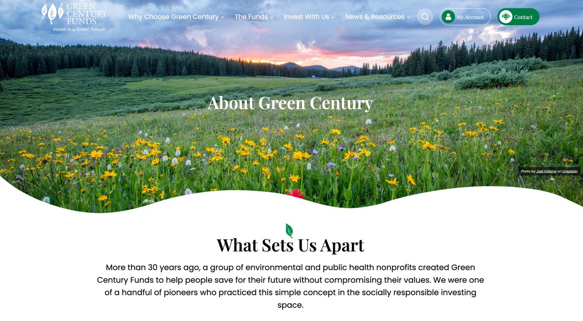 Green__Century's tweet photo. We are excited to announce the launch of Green Century Funds' new website! Align your values with your savings at https://t.co/pK1dTvN2Qi.

Check out our latest webinars, advocacy wins, and resources and more: https://t.co/eRgzOcmNXo https://t.co/valw1ki0ZY