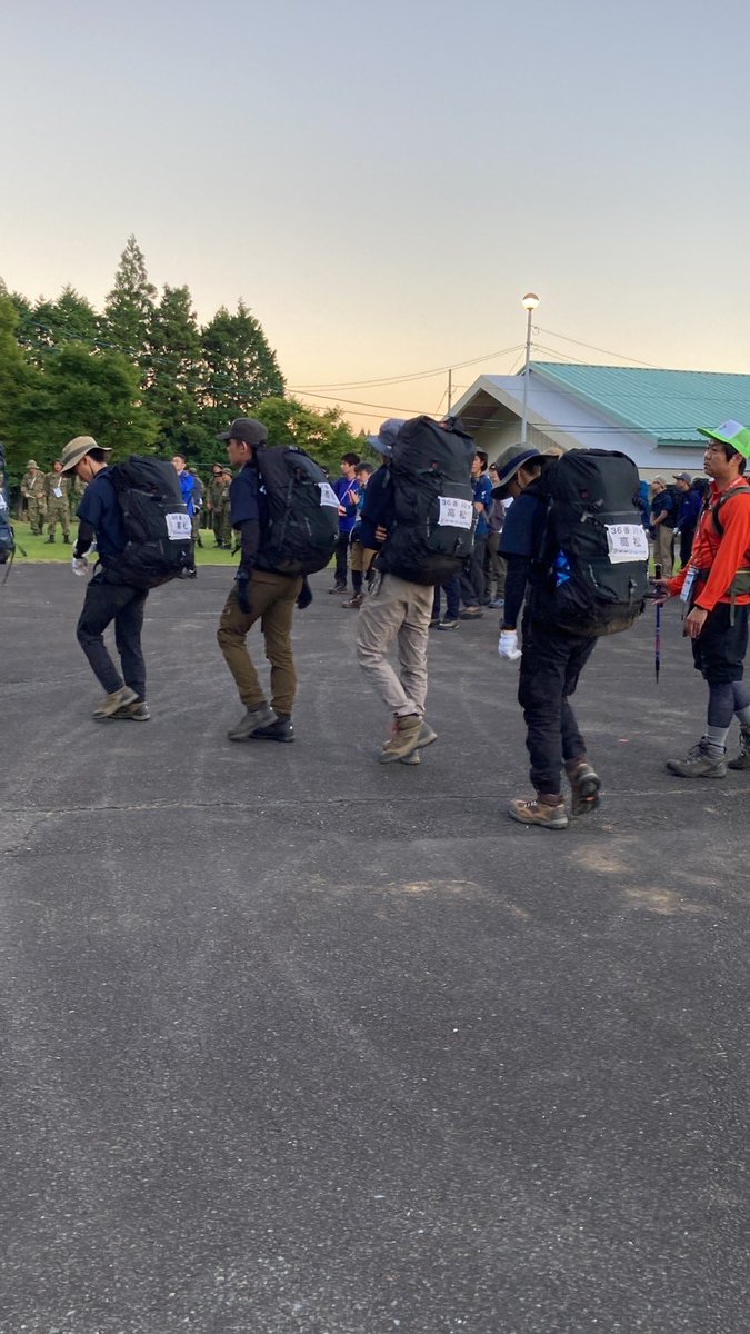 最終日の登山が終わりました
明日は結果発表です！
