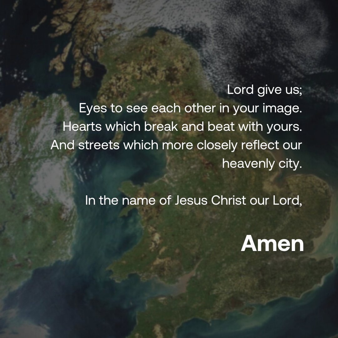 A prayer for peace during UK rioting and unrest 🙏