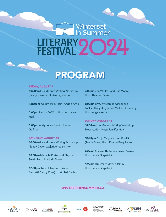 Are you attending <a href="/Winterset_Fest/">WintersetinSummer</a> this coming weekend? Look at this incredible line-up...

Winterset, Words of Warmth Literary Festival HV-GB, <a href="/OchreFest/">Ochre Fest</a>, <a href="/WritersAtWP/">Writers Woody Point</a>... How lucky are we to have so many celebrations of writing in our wee province?! 😍
We wish we could teleport!