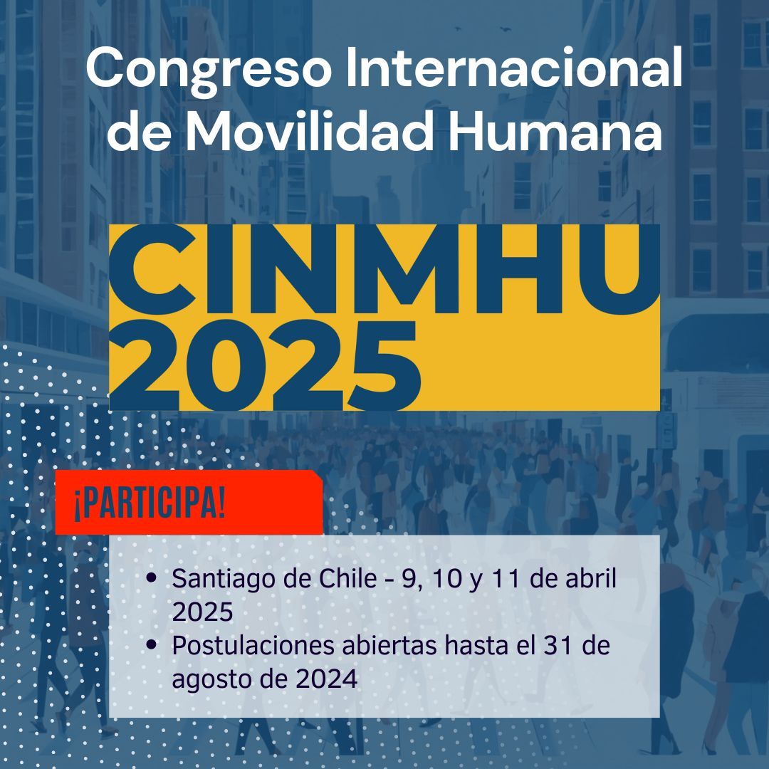 OIMChile's tweet photo. ✅𝐂onvocatoria: Presentaciones Congreso Internacional sobre Movilidad Humana "Desafíos de la migración"

Las postulaciones se pueden realizar hasta el 31/8 en las modalidades: Resultados de Investigación y Experiencias de la Sociedad Civil

🔗Info: https://t.co/xdNZeuz8vG https://t.co/ET2yXkqlkC