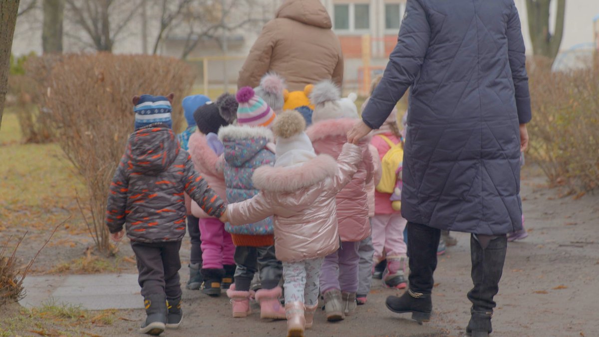 Filming children for the upcoming film Citizen Gunfighters. Russia's national project includes erasing the next generation of Ukrainian children. Like a mother holding her children to her breast, the men and women of Ukraine are fighting to save their progeny and their heritage.