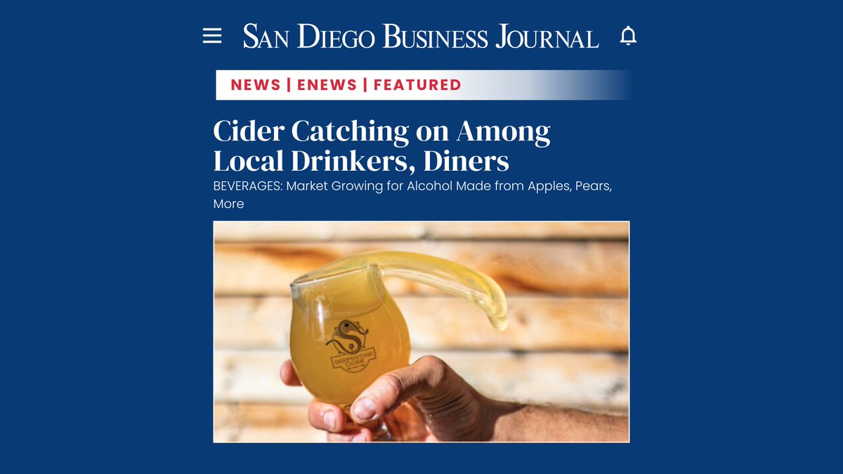 San Diego offers many artisanal alcoholic beverages, including microbrewed beers, ciders, meads, and wines. Cider choices are abundant, with options like Bivouac Ciderworks, Serpentine Cider, Newtopia Cyder, Poochie’s Hooch Urban Cidery, Julian Hard Cider, and more. The cider ...