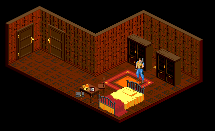 PscdGames's tweet photo. Living room №2 in Guardhouse
The room has a mirror image of room #1. A few colors have been added to get away from the brown-red palette. I think the room has become a little brighter and more interesting to look at now. Moving on to the next location.
#SMD #pscdgames https://t.co/Ss31hSaQP5