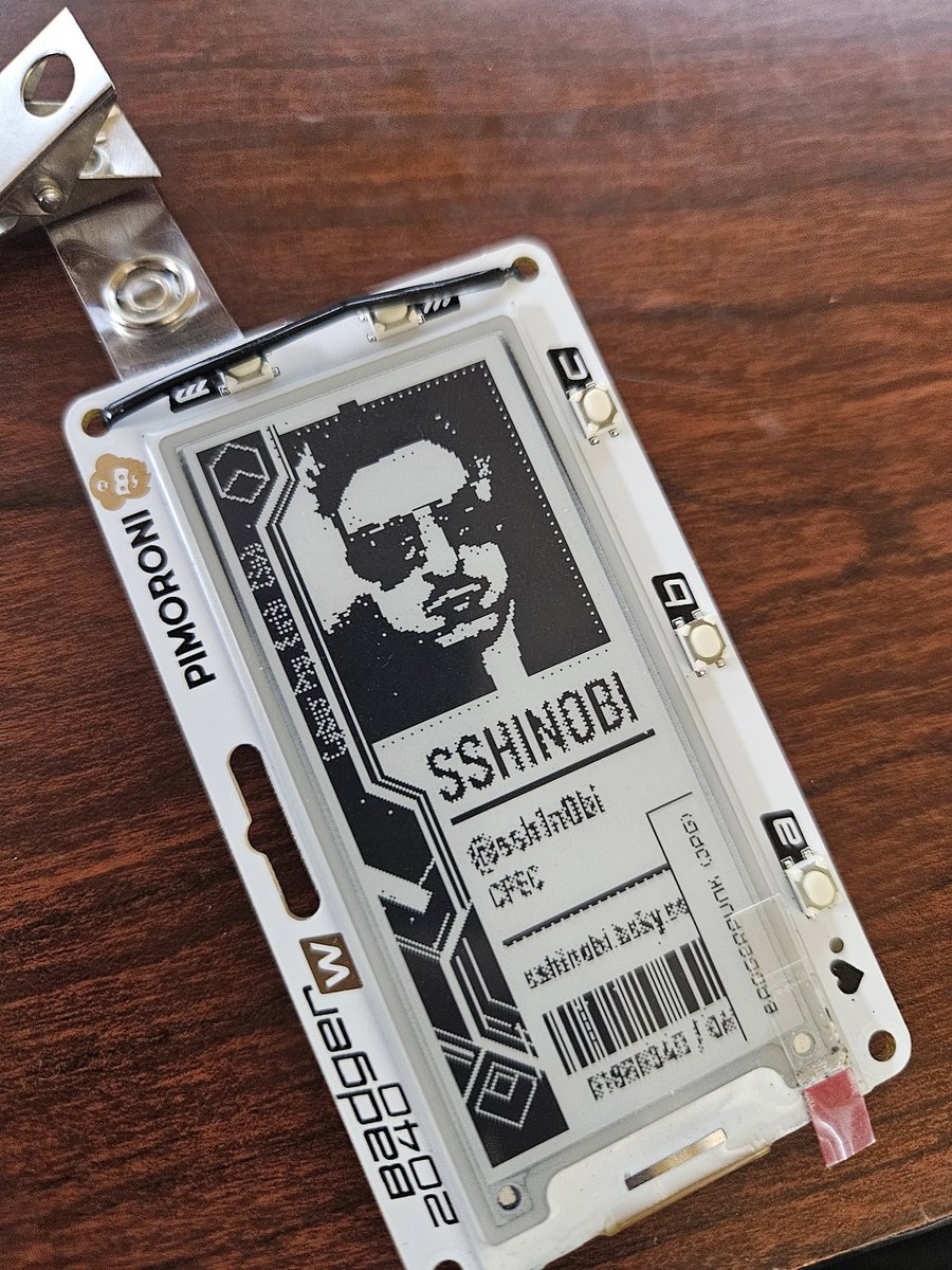 Name badge needs some tweaking but looking good!!