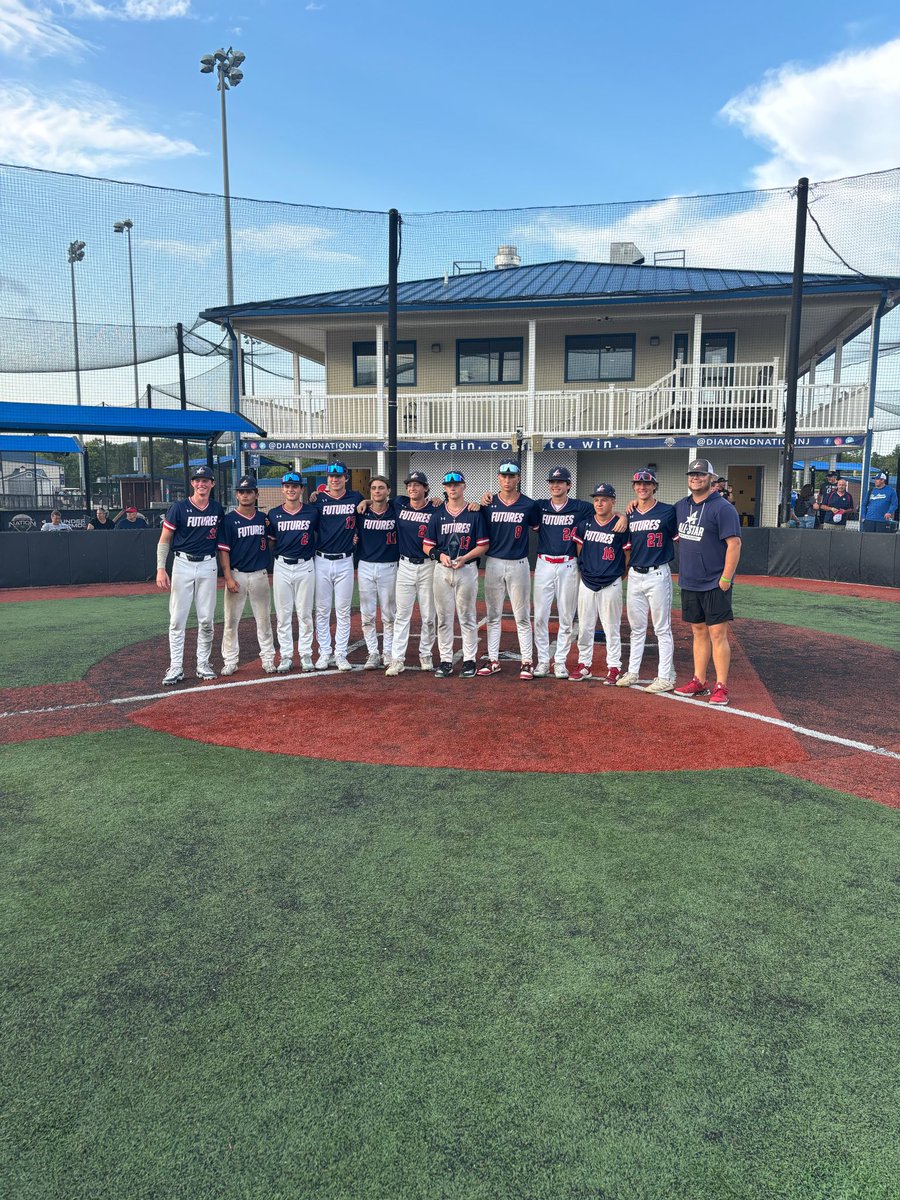 CombatFutures's tweet photo. #Futures 2025 Navy and 2026 Red met in the Championship of @DiamondNationNJ August Showdown. 2025 Navy coming out on top only allowing 5 runs all weekend while scoring  34 runs. 

@AllStarBaseball 
@MattWalczak https://t.co/rkzdPRisDf