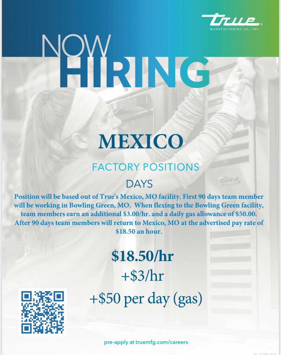 True Mfg Jobs tweet media