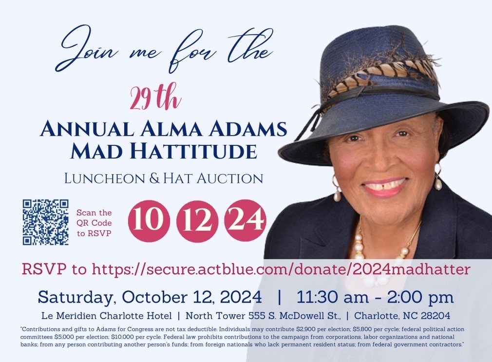 Join me for my Campaign Kickoff!! This Thursday at 6pm!

Almaadamsforcongress.com