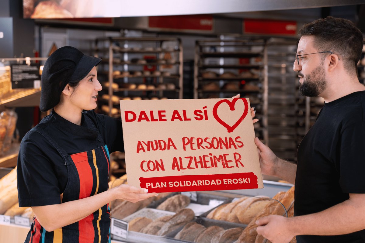 🟢Durante agosto, Grupo <a href="/EROSKI/">EROSKI</a> colabora con #CEAFA en recaudar fondos con su programa #CéntimoSolidario🟤💚

🛒Los clientes pueden donar una pequeña cantidad en caja en apoyo a las personas afectadas por #Alzheimer y otro tipo de #demencia.

➕Más info➡️eroski.worldcoo.com/9c7b340d-1be1-…