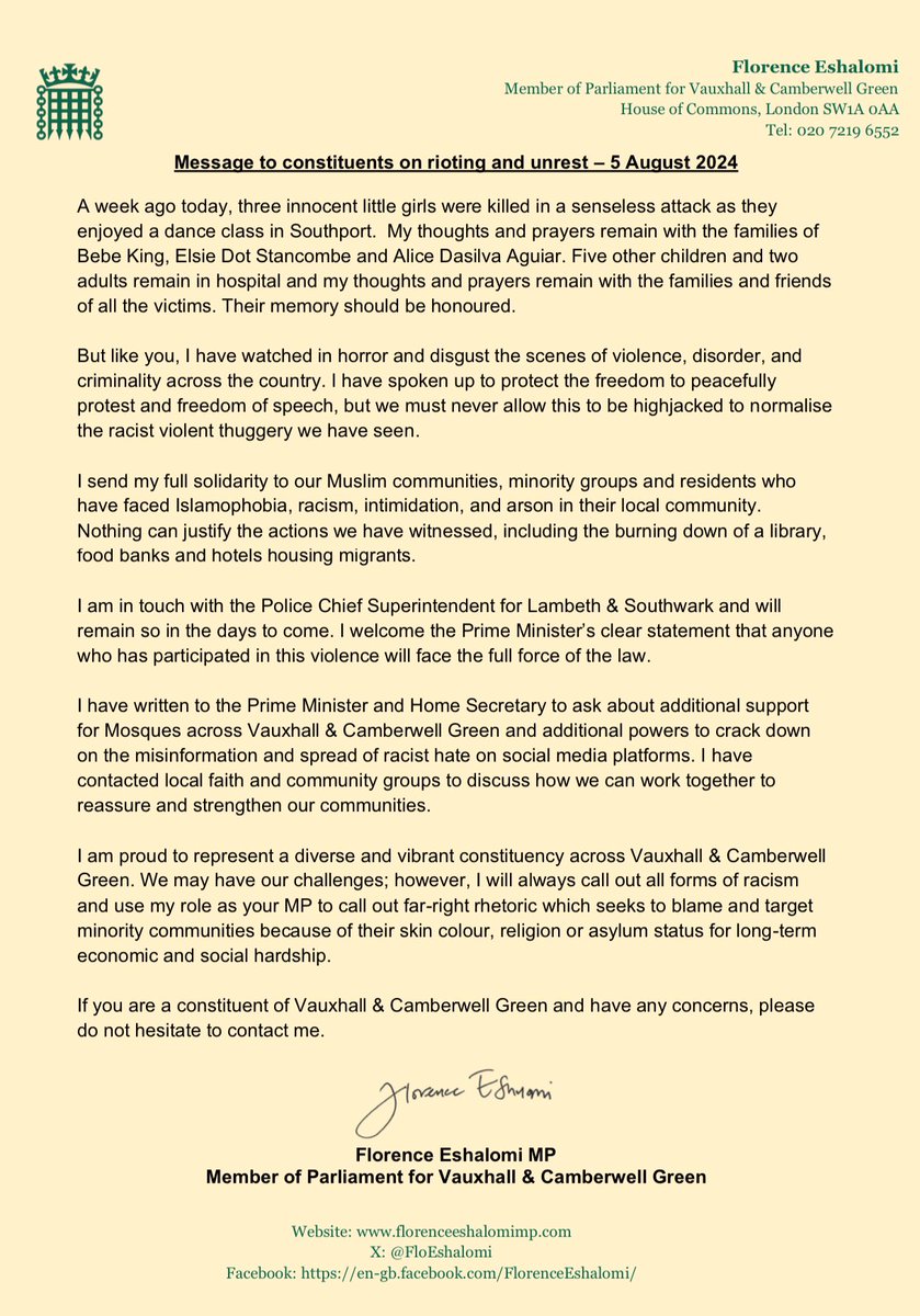 Florence Eshalomi MP (@floeshalomi) on Twitter photo 