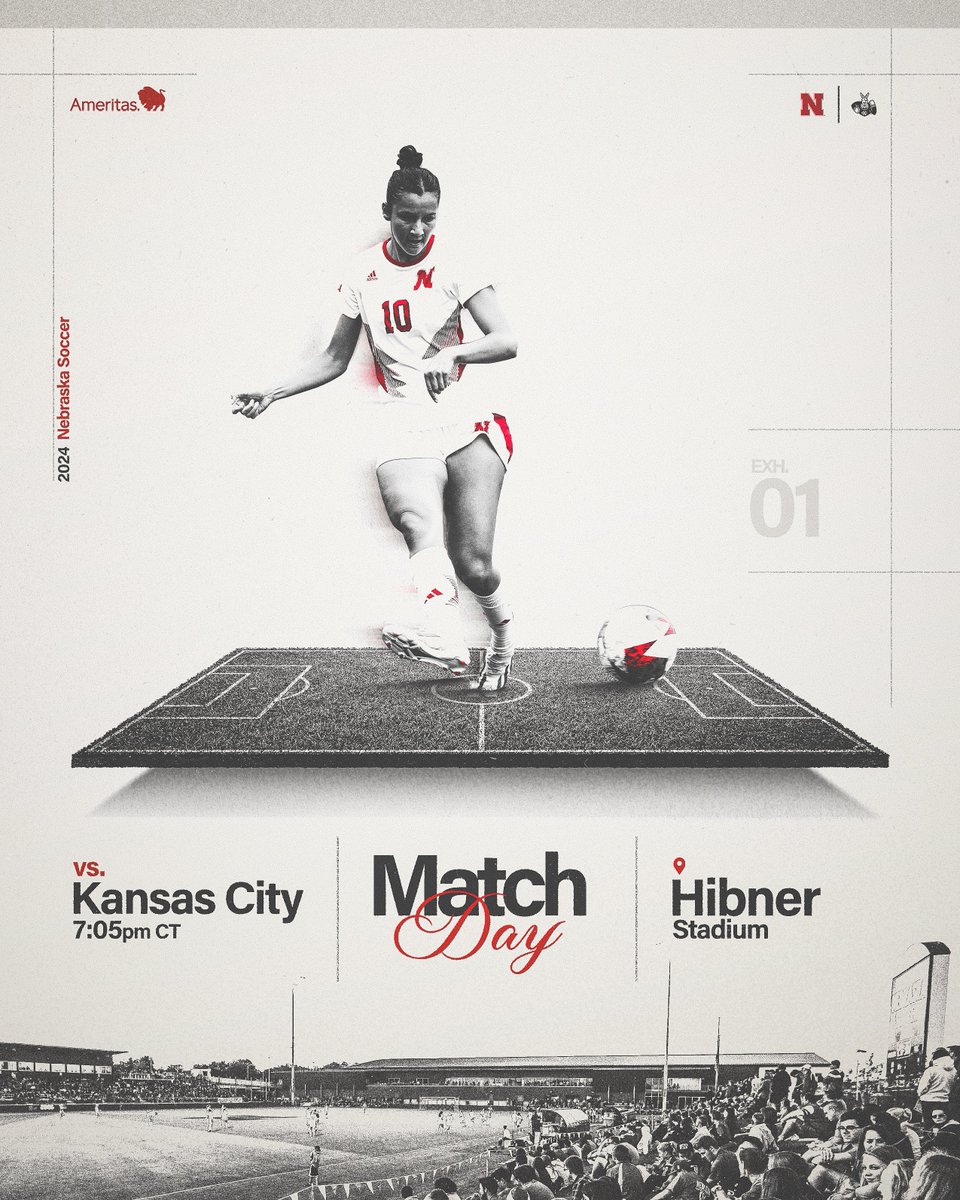 HuskerSoccer's tweet image. Kicking off the 2024 season.

🆚: Kansas City
📍: Hibner Stadium
⌚️: 7:05pm CT
🎟️: Free Admission
