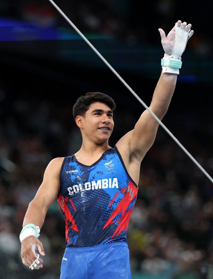 nancypiedad65's tweet photo. Que orgullo CUCUTEÑO, Ángel Barajas,  le diste a Colombia la primera medalla en la historia de la gimnasia, obtuviste 14.533 puntos en la final de la barra fija, en los #JuegosOlímpicos #Paris2024
@OlimpicoCol
Felicitaciones!!!!! https://t.co/eGvF6pQujn