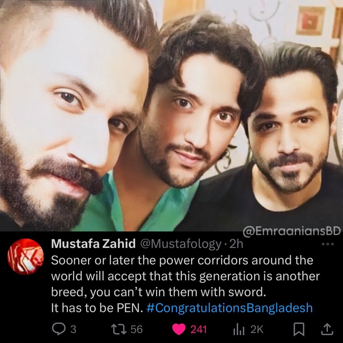 EmraaniansBD's tweet photo. Thank You So Much @Mustafology Bhai ❤️🇧🇩

#Bangladesh #MustafaZahid https://t.co/9TPAV6FKnU
