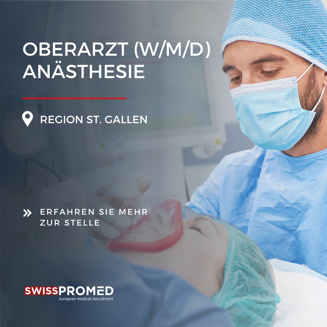 Neue Karrieremöglichkeit in der Region St. Gallen! 🌟
Interessiert? Weitere Informationen zur Stelle und zur Bewerbung finden Sie hier: jobs.swisspromed.ch/job-oberarzt-a…