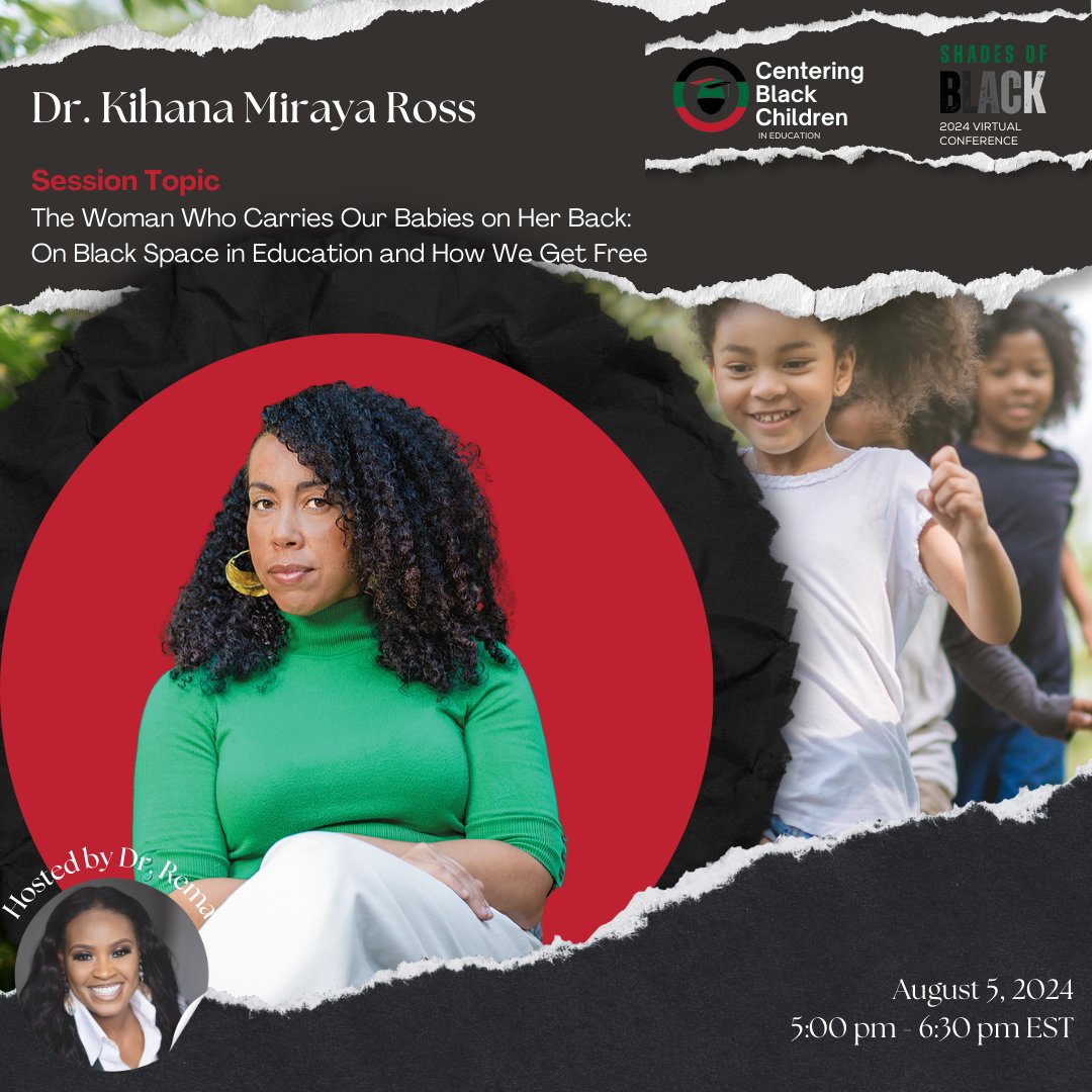 CBCEConference's tweet photo. Starting in 15 minutes is our day 1 closing session with dr. kihana miraya ross.

Don't miss it! Register here: https://t.co/kQnrFurpzO

@DrRema 
#CBCE24 https://t.co/I5aZVGOrxX