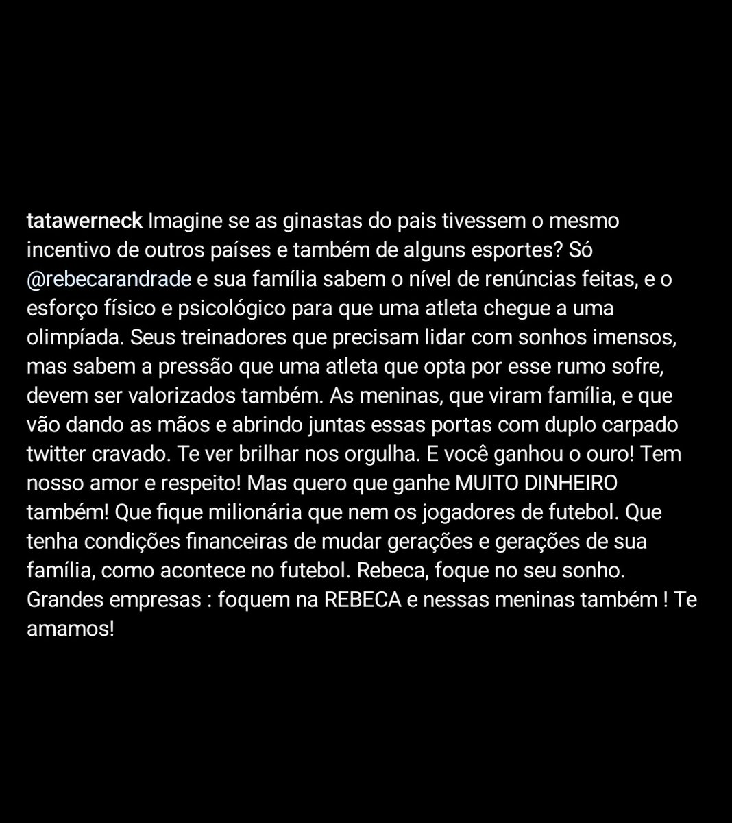 musasilvestre's tweet photo. É exatamente isso! Tata Werneck sobre Rebeca Andrade 🩵 https://t.co/XN2WyOAtiS