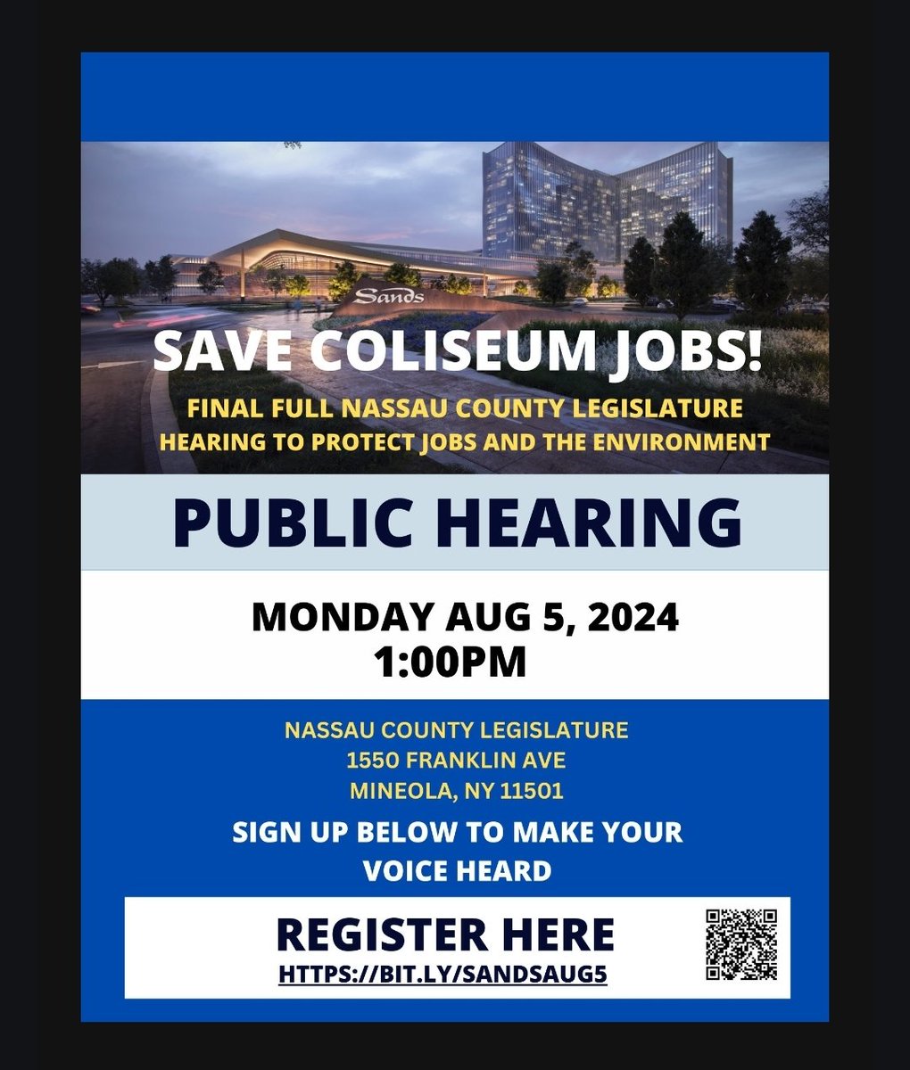 Today is the hearing for the <a href="/SandsNewYork/">Sands New York</a>