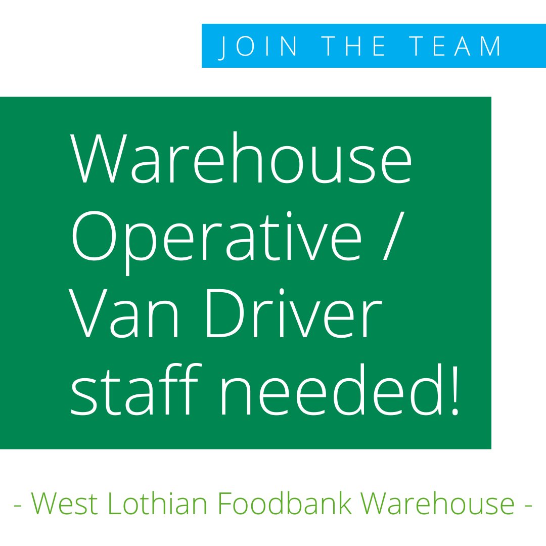 🤝 Are you our new #team member?
🔗 Find out more at westlothian.foodbank.org.uk/give-help/job/
📃 Applications close on Tuesday 12th August 2024 @ 5pm
#Applynow
#job #westlothian