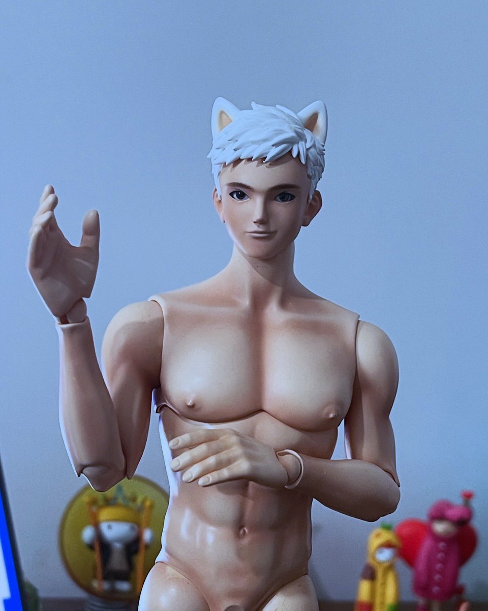 puppyguy4's tweet photo. The facial painting is not finished yet, there is still a little bit left. I will finish it this week, let's make a reservation, right?!

#bjd #bjddoll 
#puppyguy 
#puppylife 
#Pride2024 https://t.co/u3qWaMtaJw