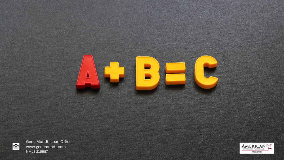 genemundt's tweet photo. A simple math equation when it comes to Mortgages: Well-prepared Borrowers = a smoother Mortgage Process and faster loan Approval #talktoalender #mortgageapplication #homebuying #refinance #mathequation #loans #loanapproval https://t.co/xBdBIY5XuC