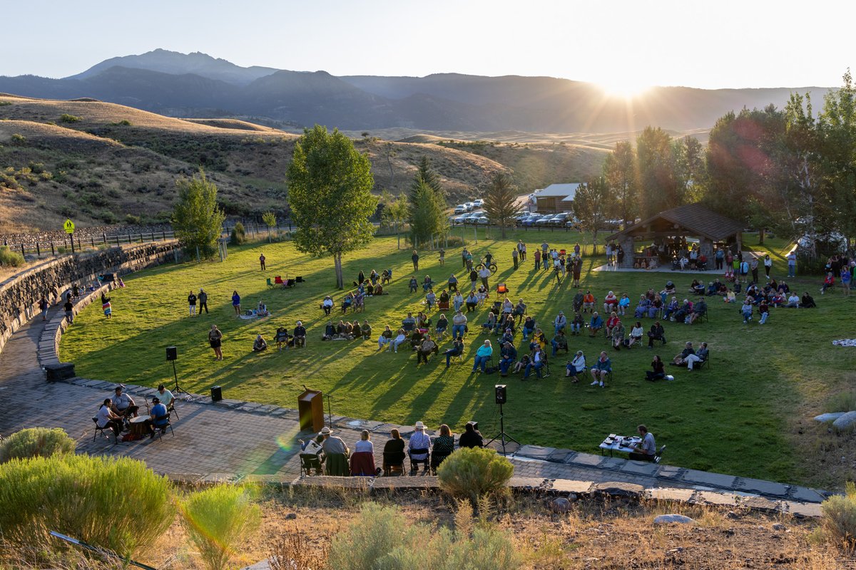 ynpforever's tweet image. Beautiful opening ceremony last night of Voices of Yellowstone: First Peoples Celebration at the park's north entrance. Full schedule at yellowstone.org/voices-of-yell….