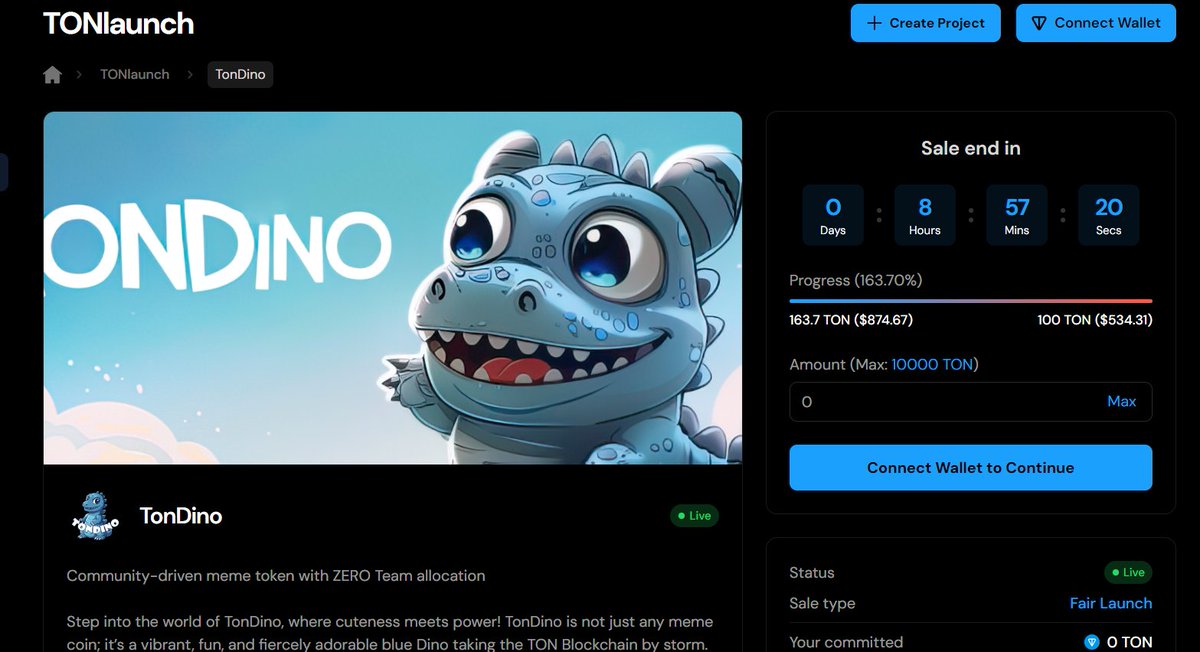 MemecoinsDino's tweet photo. ➡️ Exciting updates!!
🦖 We’ve reached 163.7%! If you haven’t bought $TDINO yet, there’s still 9 hours remaining.
➡️ Why not buy $TDINO now? ⤵️
https://t.co/GsvmxqQrMs
#TON #TonDino #Crypto #Memecoin #TONBlockchain #token #memecoin #TonEcosytem #tonpad #tothemoon https://t.co/4zzNe994Us