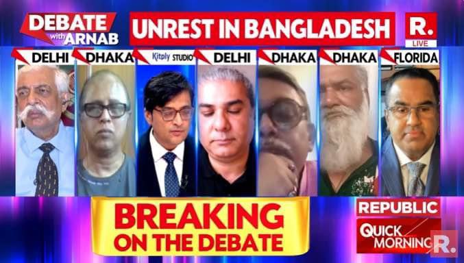 leelapranga's tweet image. Today with the help of Pakistan’s ISI and enemy of our war of Independence which is US, these jihadis and Islamists have won. This is a direct attack on democracy” says Salah Uddin Shoaib Choudhury (@salah_shoaib), Editor, BLiTZ

The Debate on #SuperprimetimeMax with Arnab is now