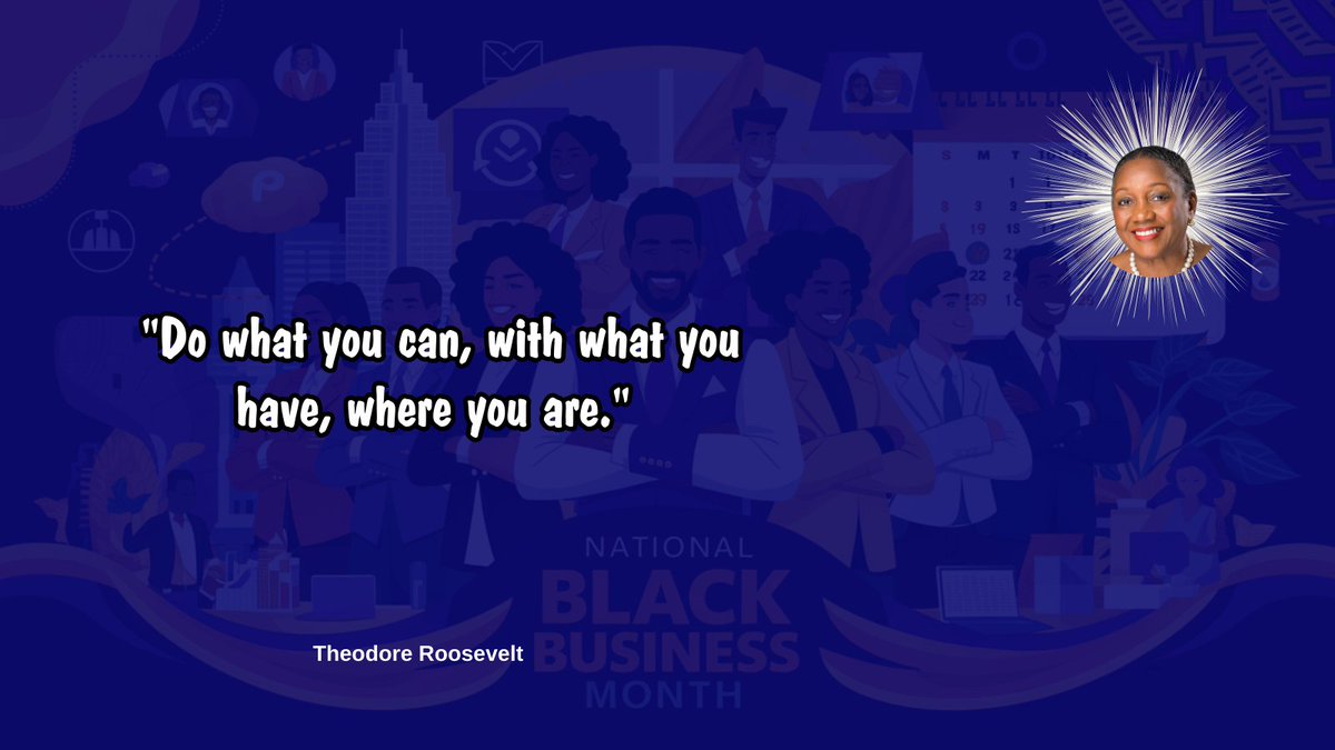 mariejocaesar's tweet image. August is National Black Business Month: Maximizing Resources 

Celebrate National Black Business Month by maximizing your current resources. Success starts with what you have now.  

#ResourceMaximization #BlackBusinessOwners #StartWithWhatYouHave